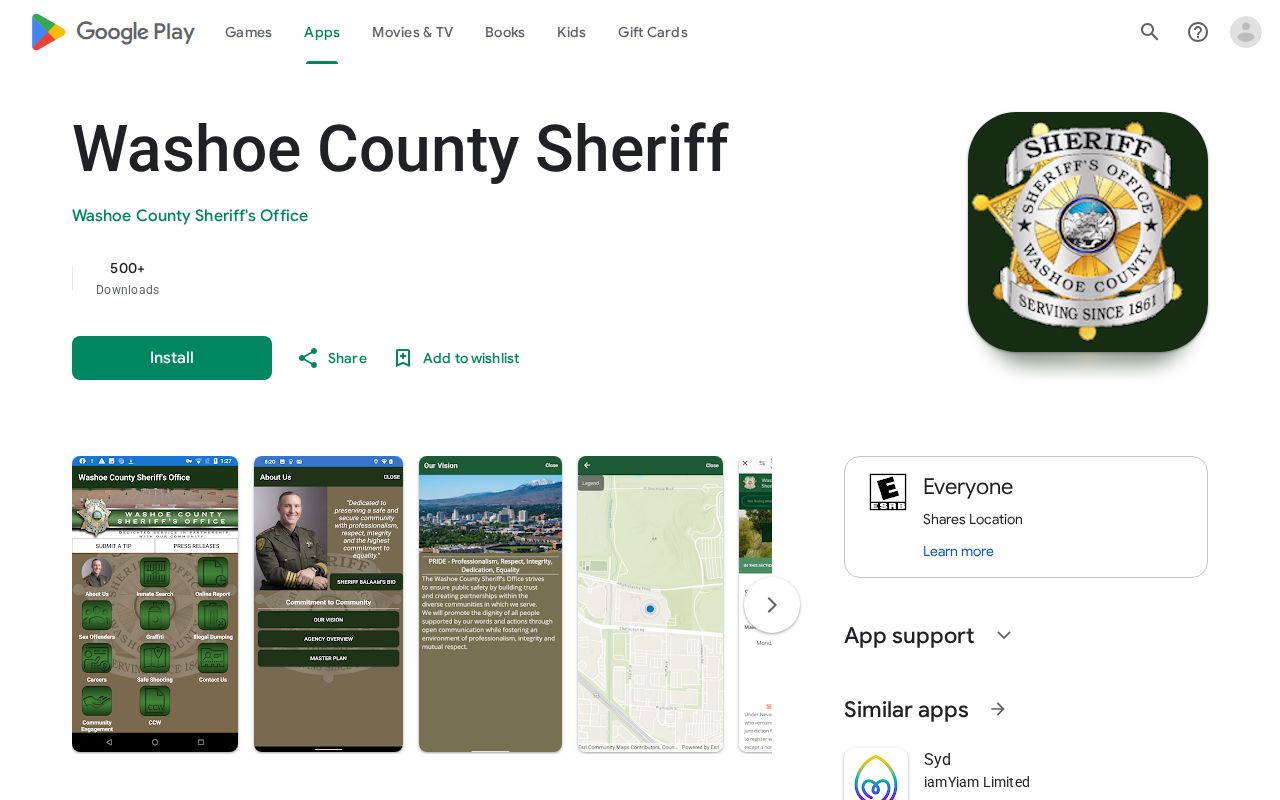 Washoe County Sheriff arrest lookup app