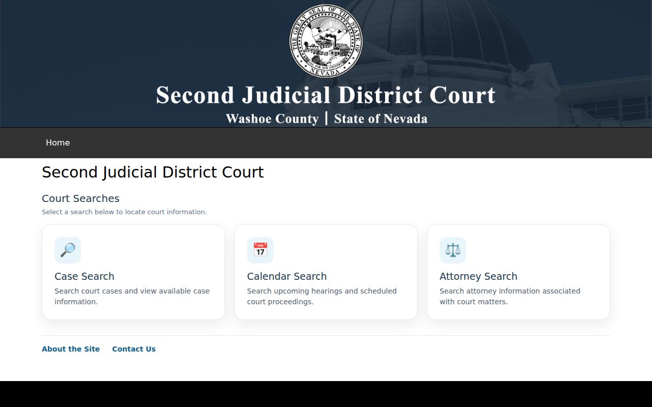 Washoe County arrest court case inquiry